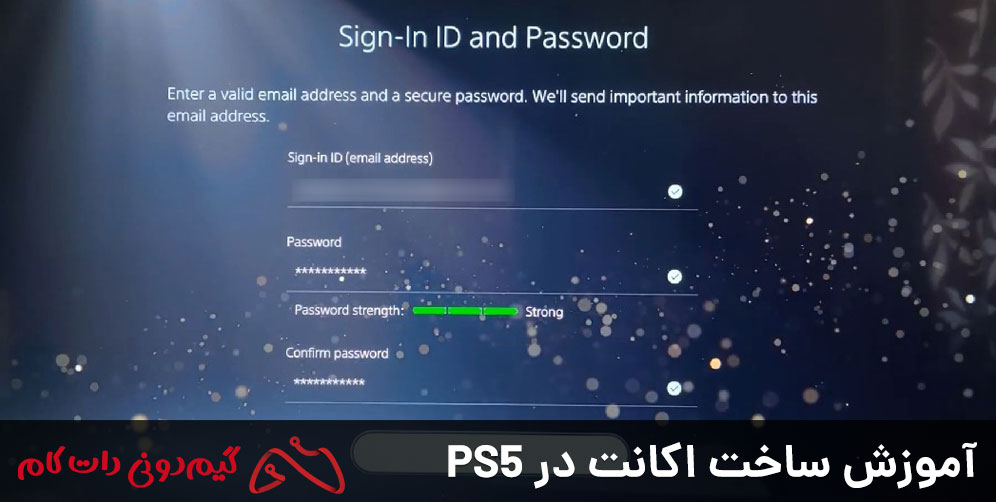 آموزش ساخت اکانت در PS5