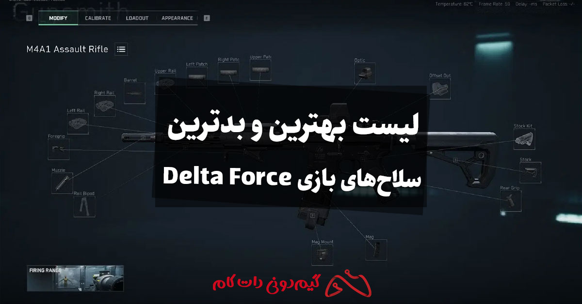لیست بهترین و بدترین سلاح های بازی Delta Force