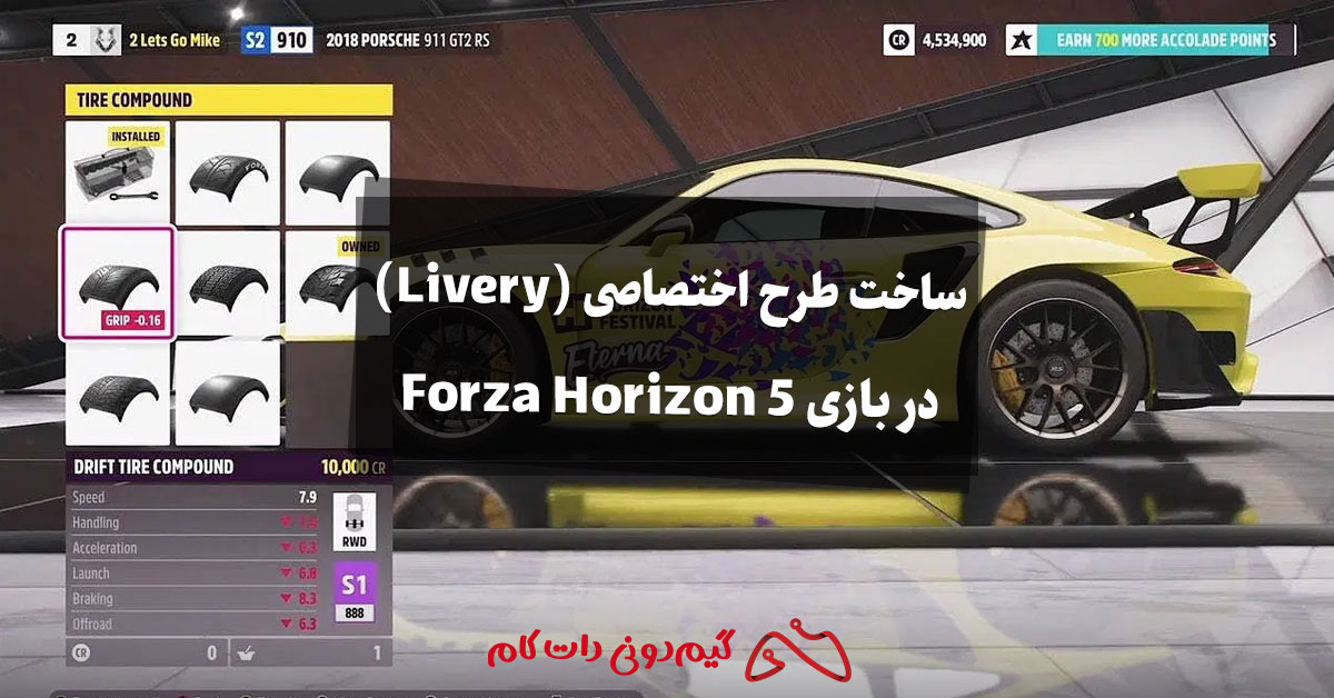 آموزش ساخت طرح اختصاصی (Livery) در بازی Forza Horizon 5