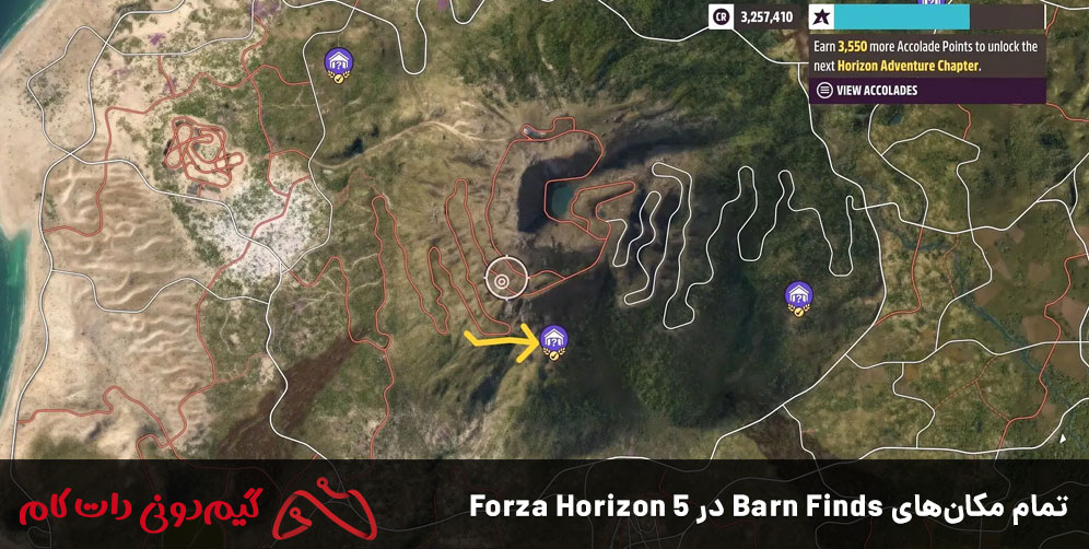 تمام مکانهای Barn Finds در Forza Horizon 5