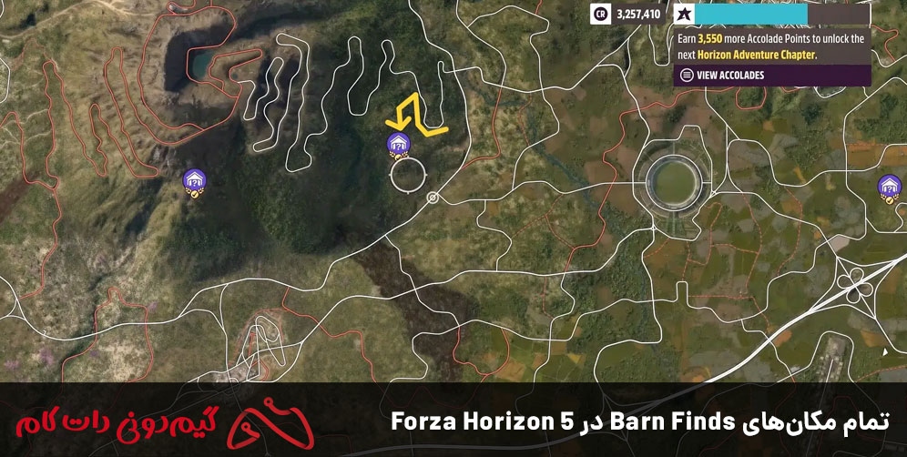 تمام مکانهای Barn Finds در Forza Horizon 5