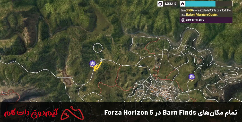 تمام مکانهای Barn Finds در Forza Horizon 5