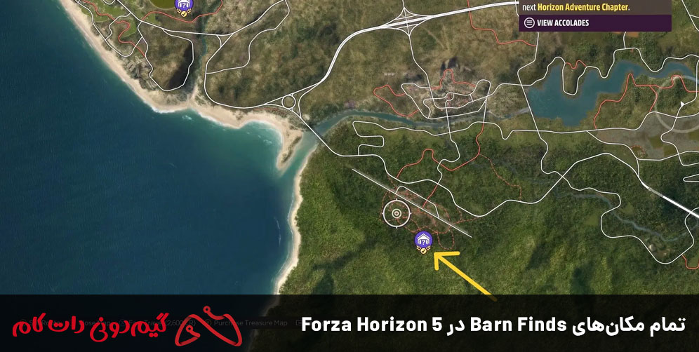 تمام مکانهای Barn Finds در Forza Horizon 5
