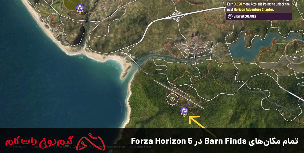 تمام مکانهای Barn Finds در Forza Horizon 5