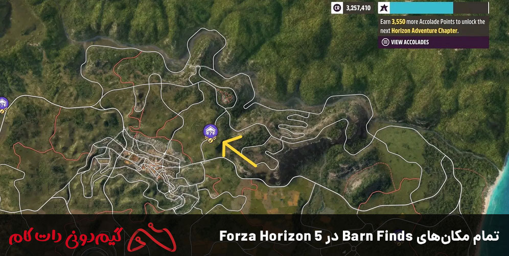 تمام مکانهای Barn Finds در Forza Horizon 5