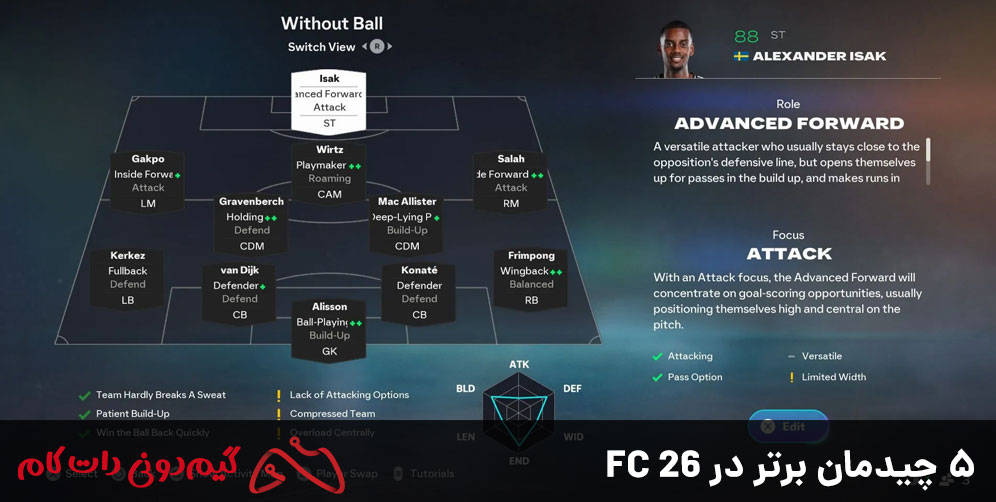 5 چیدمان برتر در FC 26