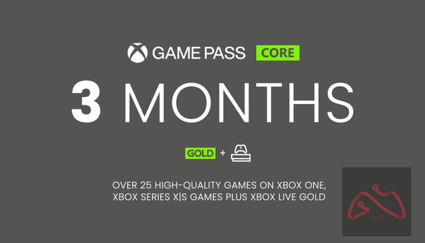 گیفت 3 ماهه ایکس باکس گلد Xbox Live Game Pass Core 3 Months