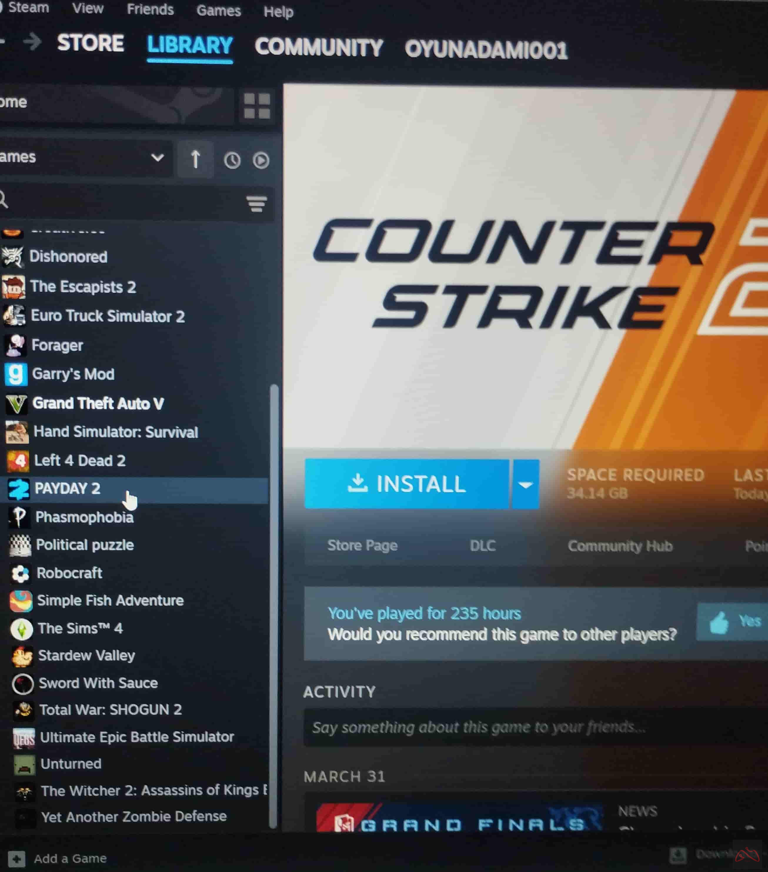 اکانت استیم لول ۶ - GTA V و کلی بازی!