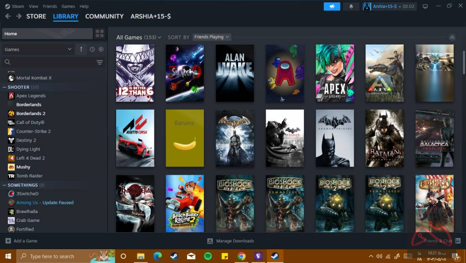 اکانت استیم دارای رینبو سیکس دست نخورده و 100 تا بازی دیگه