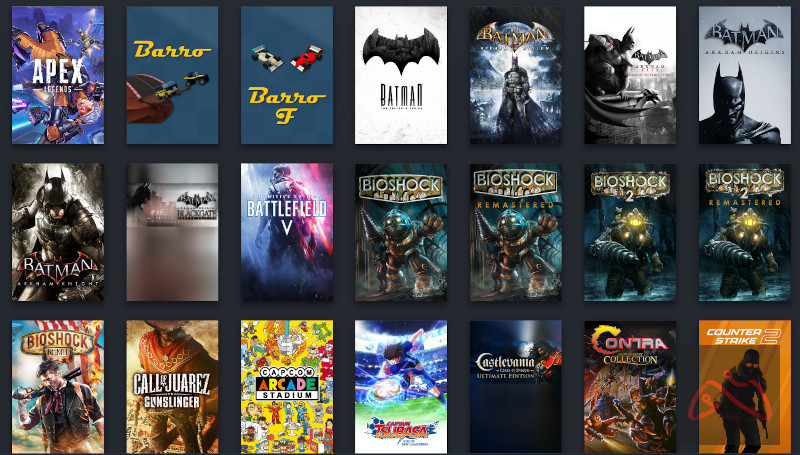 اکانت استیم با بازی های پریمیوم