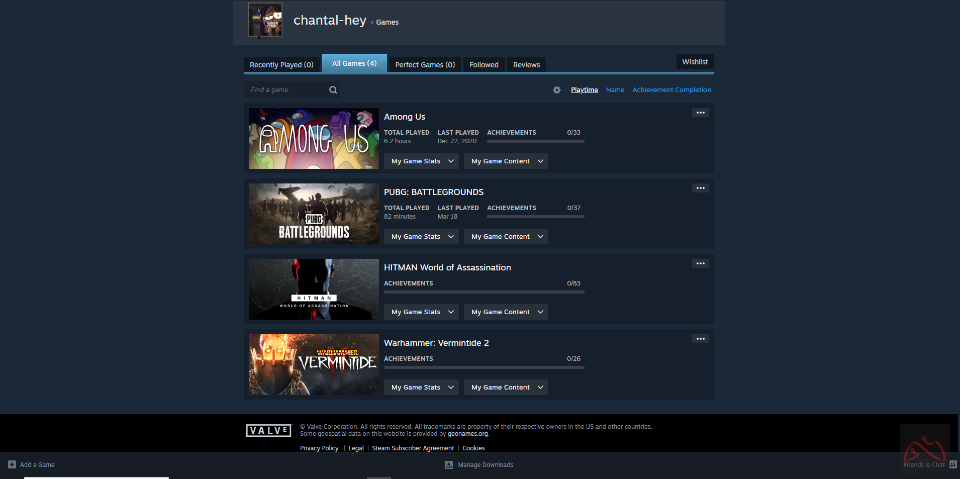 اکانت استیم 4 ساله دارای Among Us