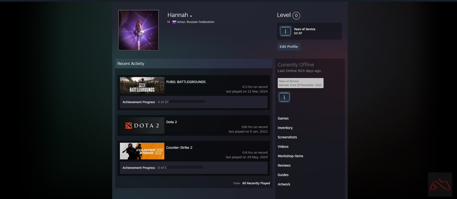 اکانت برای پرایم کردن cs2 تحت استیم