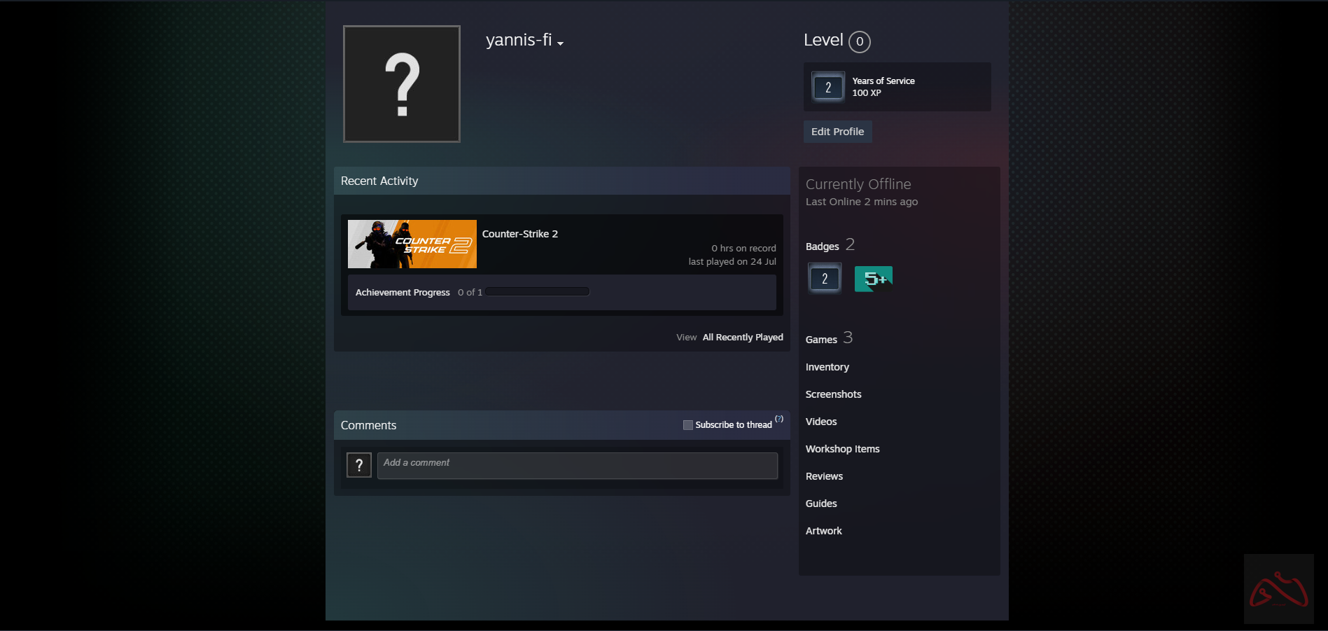 اکنت مناسب cs2 دارای دو کوین 5 و 10 سال