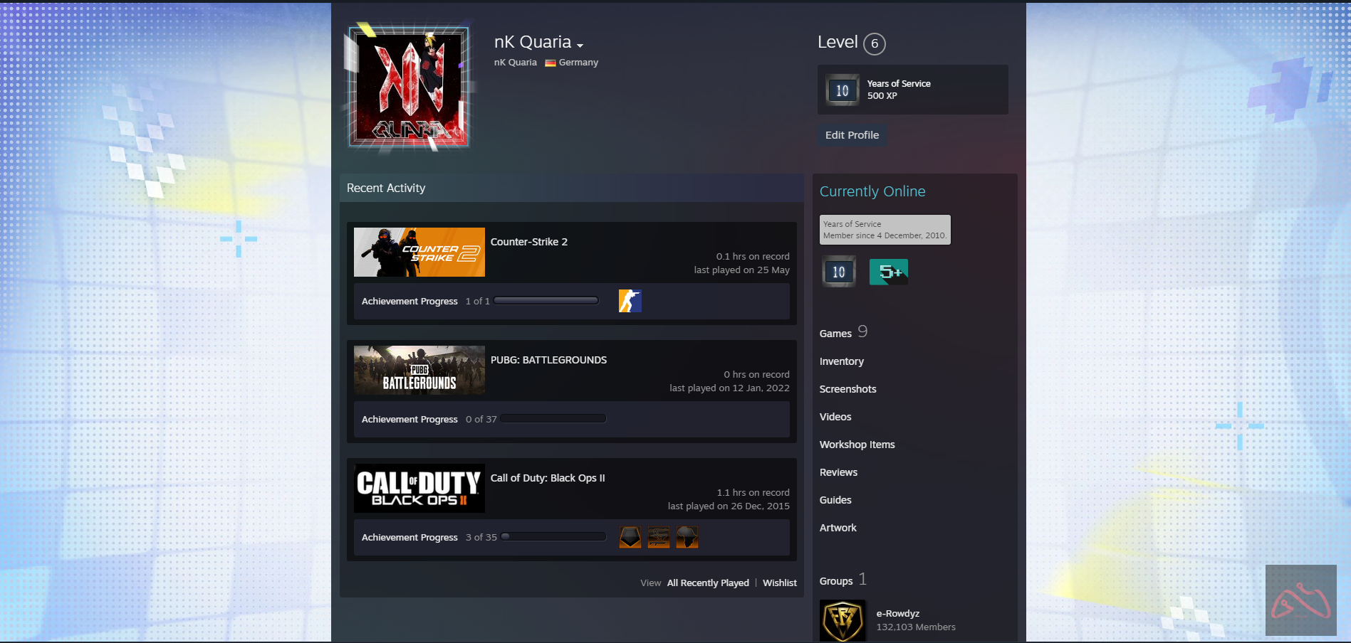 اکانت مناسب پرایم کردن کانتر استرایک2 دارای کوینهای 5و10سال