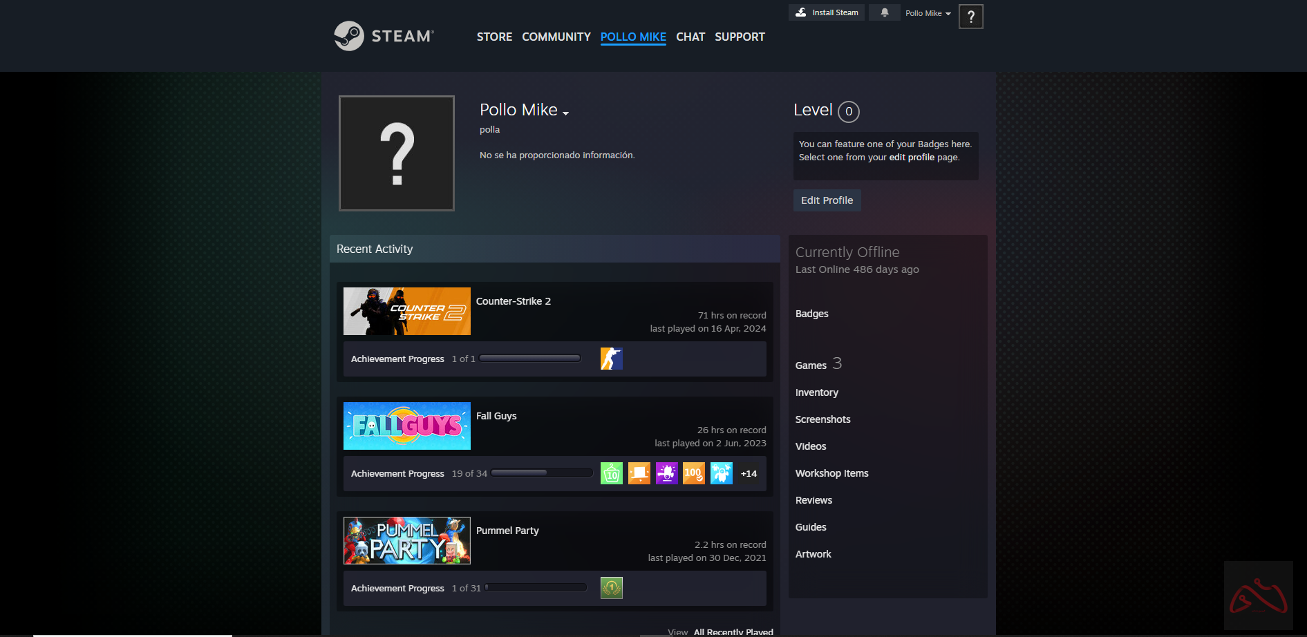 اکانت 11 ساله بدون پرایم کانتر استرایک2دارای کوین5سال