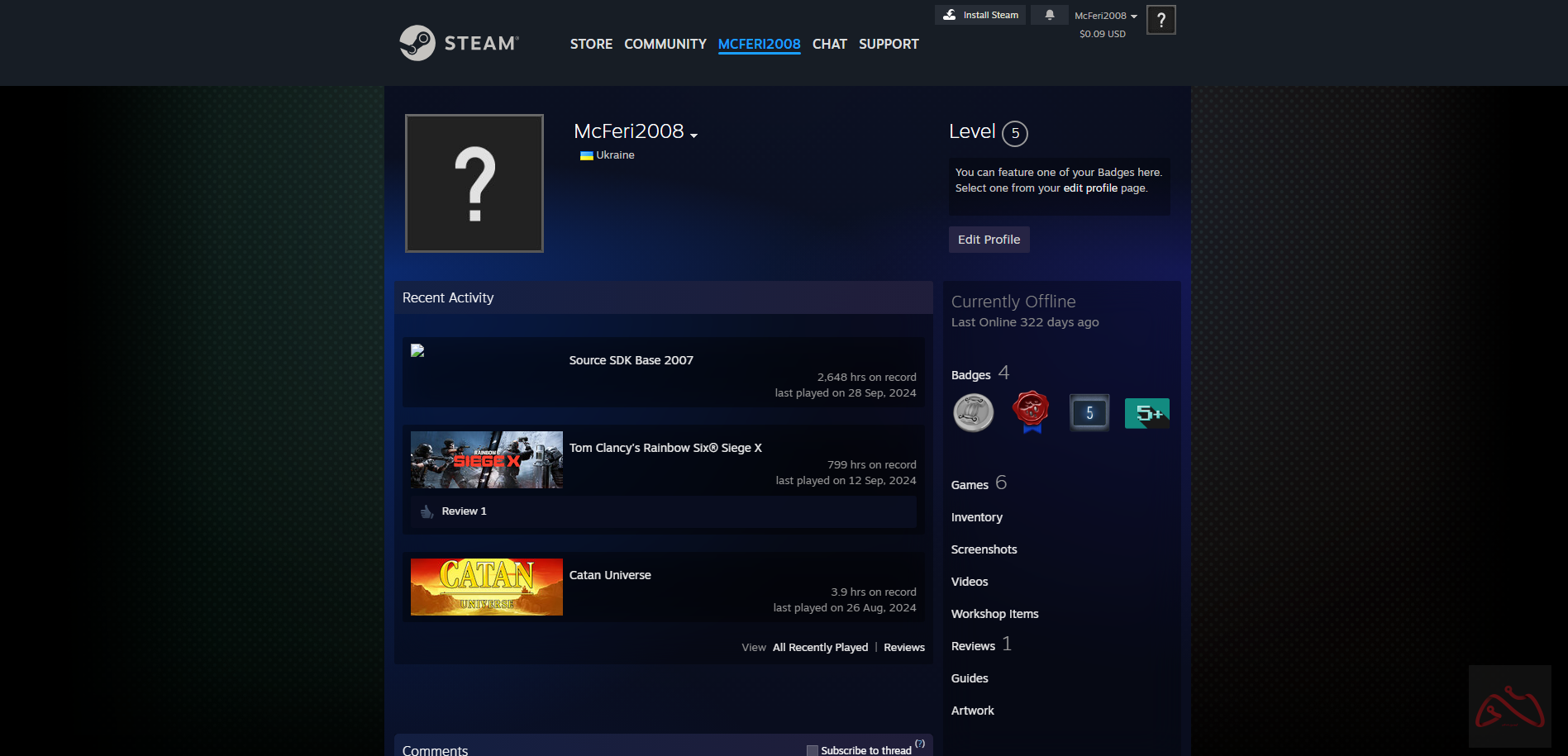 اکنت دارای کوین 5 سال مناسب پرایم کردن کانتر استرایک 2