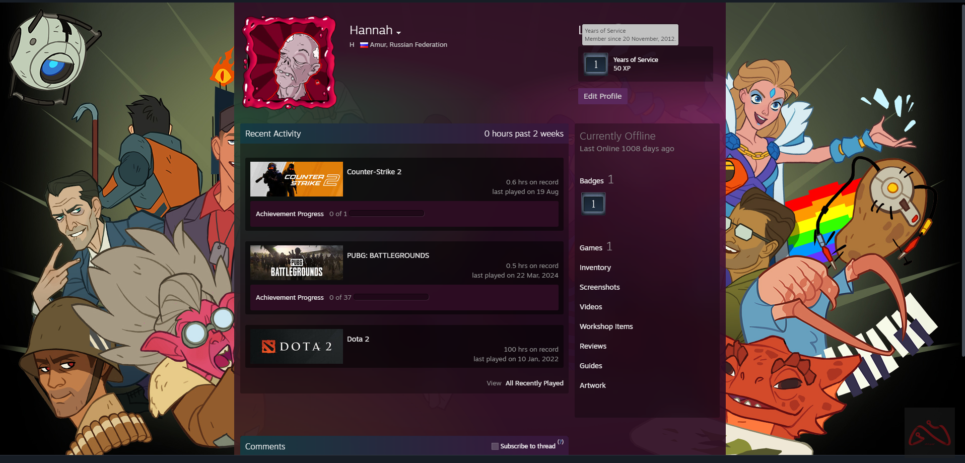 اکانت 13 سال استیم کانتر استرایک 2 مناسب پرایم کردن