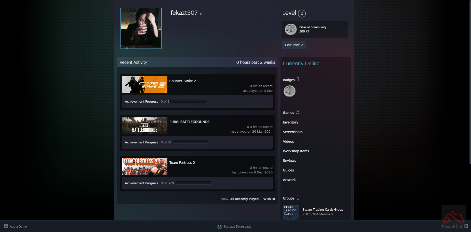 اکانت 7 سال استیم کانتر استرایک 2 مناسب پرایم کردن
