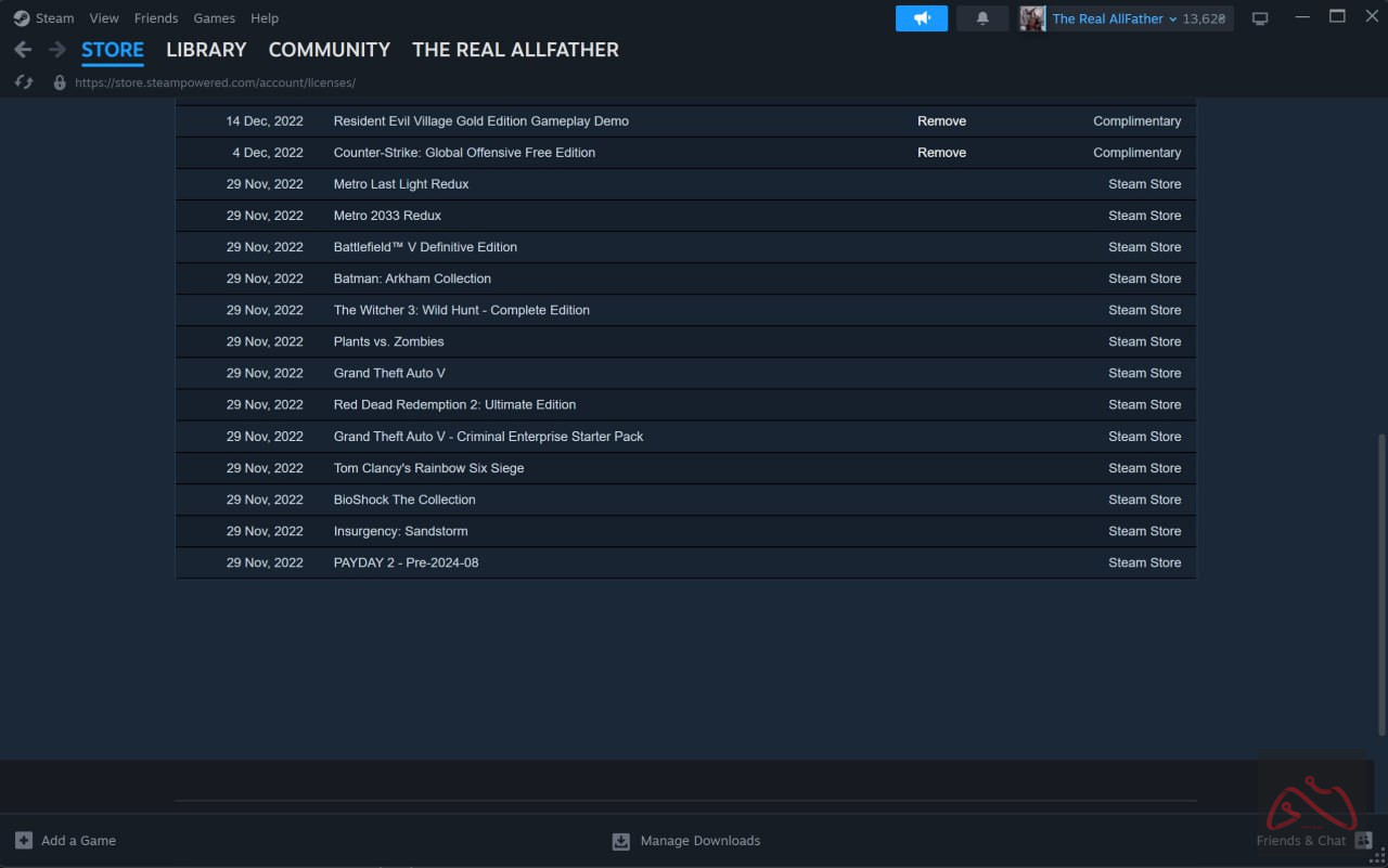 اکانت استیم شخصی