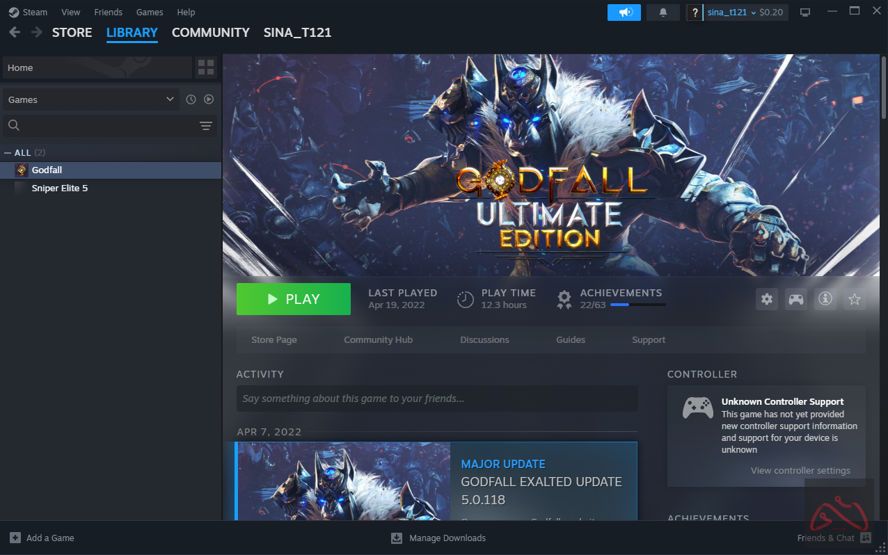 اکانت استیم بازی Godfall