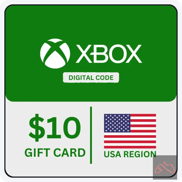 گیفت کارت 10 دلاری ایکس باکس/مایکروسافت Xbox Gift Card $10