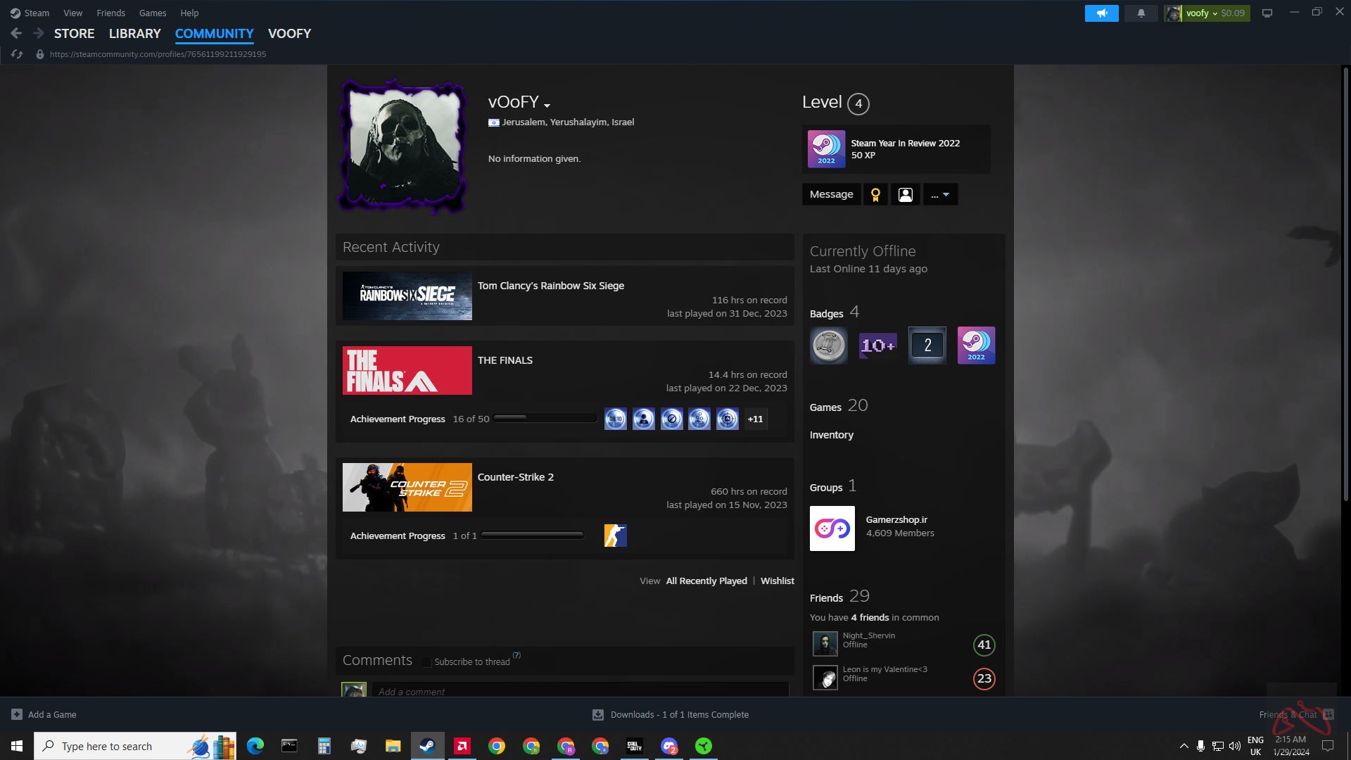 اکانت استیم راست کانتر