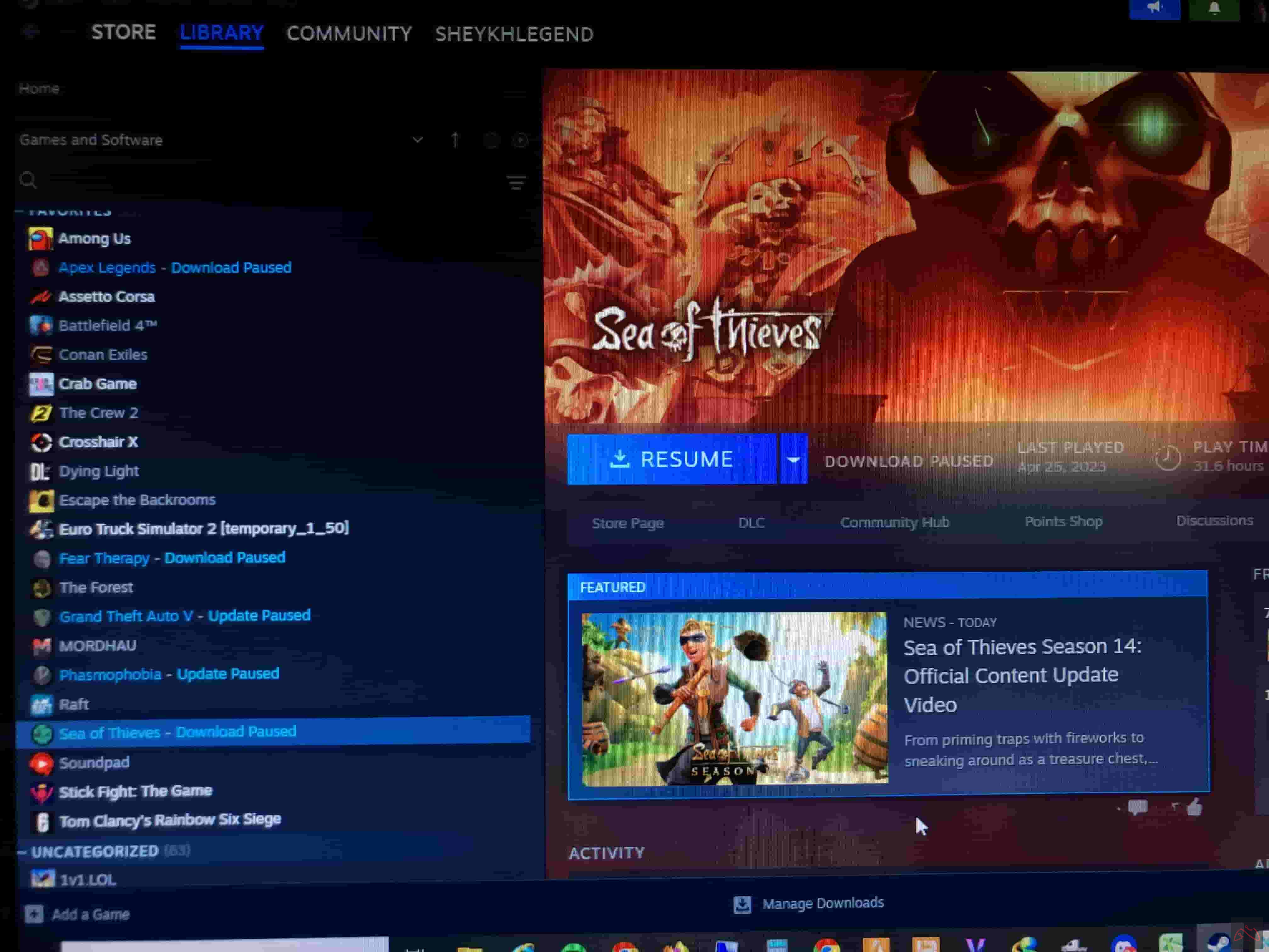 اکانت استیم با چندین بازی