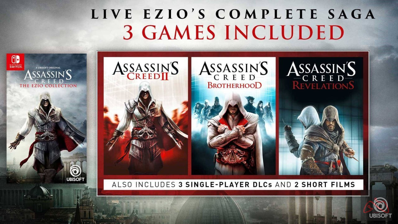 بازی اساسین کرید The Ezio Collection ظرفیت سوییچ