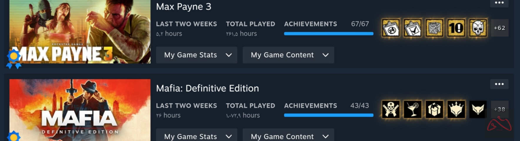 اکانت کرکی استیم Max Payne 3 و چند بازی دیگر