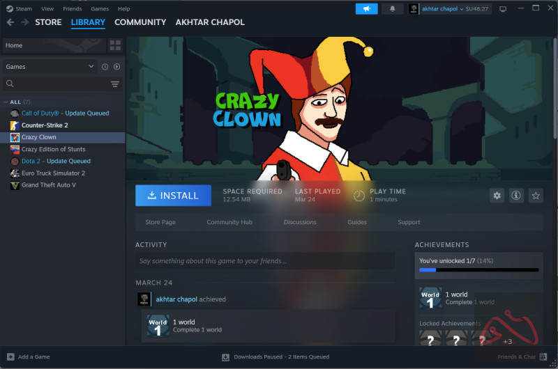 اکانت استیم GTA V و یورو تراک