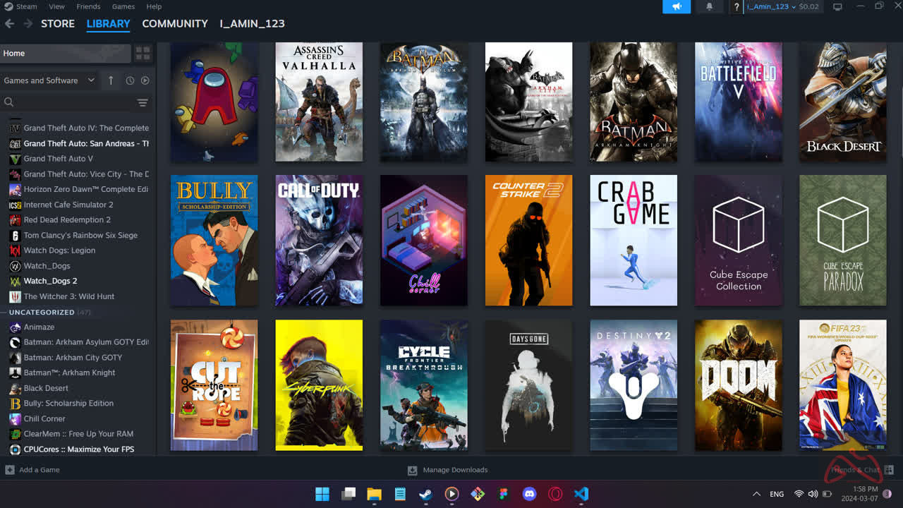 اکانت استیم GTA V و رد دد 2 و کلی بازی اورجینال
