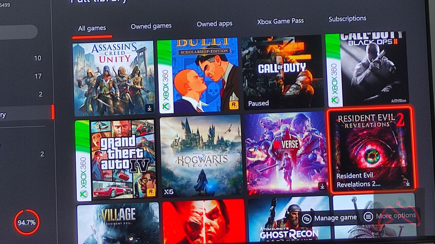 اکانت ایکس باکس دارای چندین گیم به صورت غیر هوم