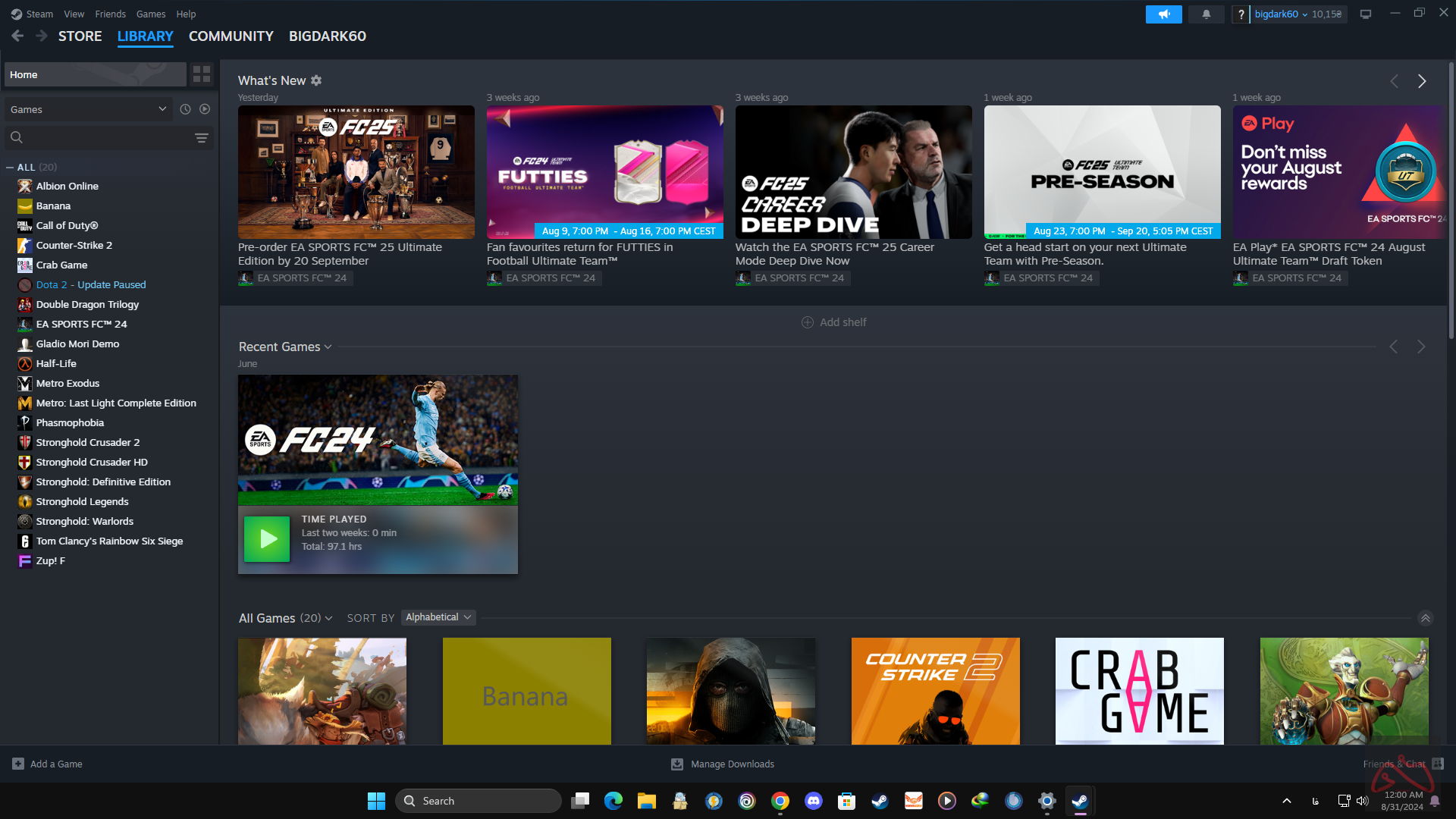 اکانت استیم FC24