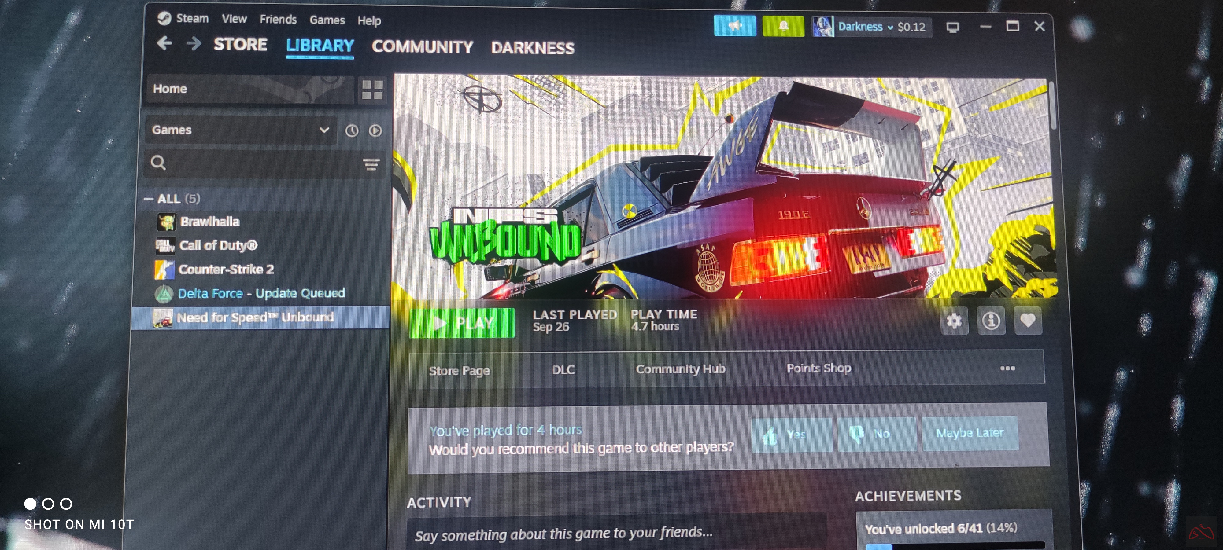 اکانت استیم نید فور اسپید آنبوند