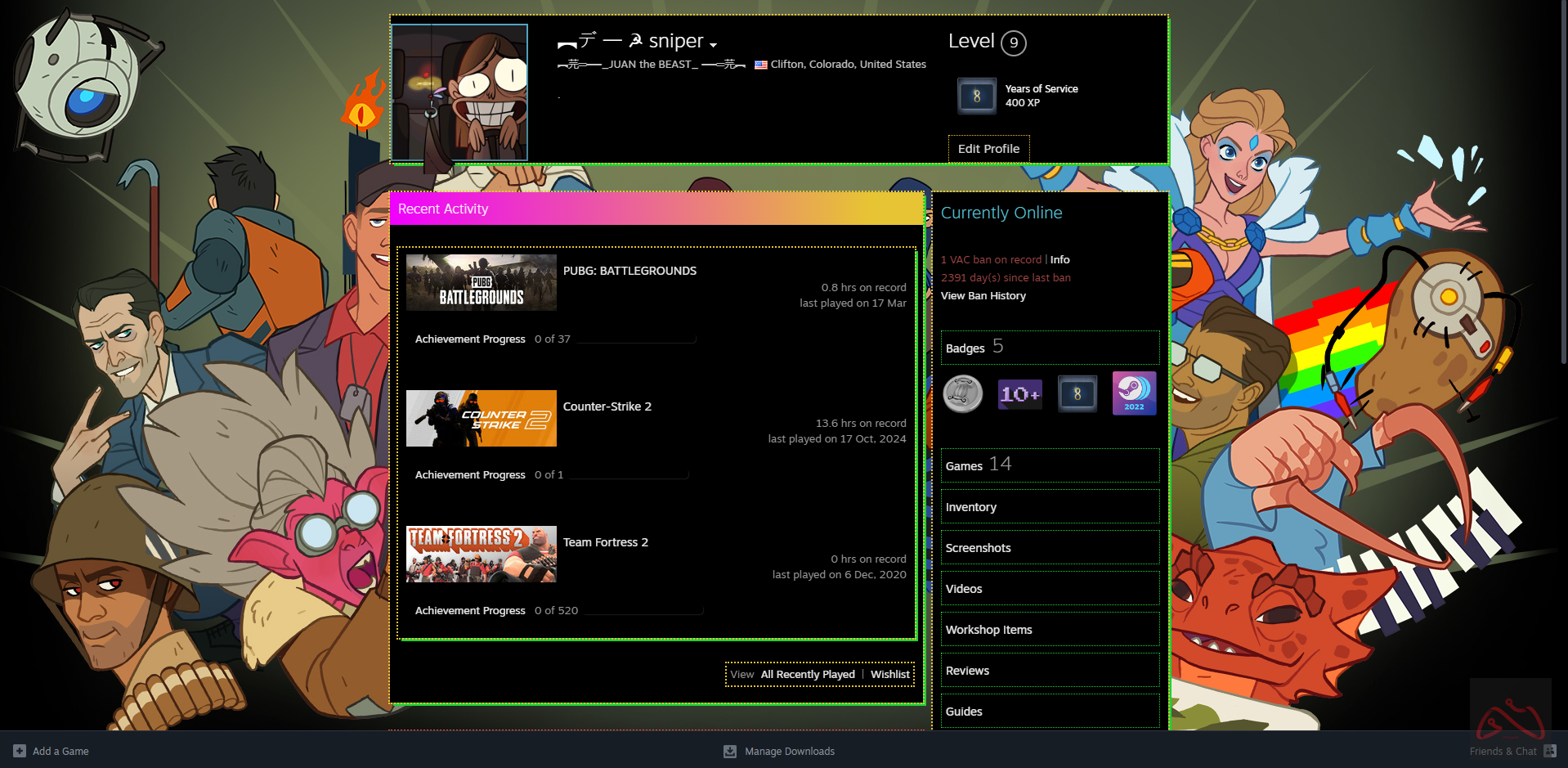 اکانت 8 ساله استیم Counter-Strike