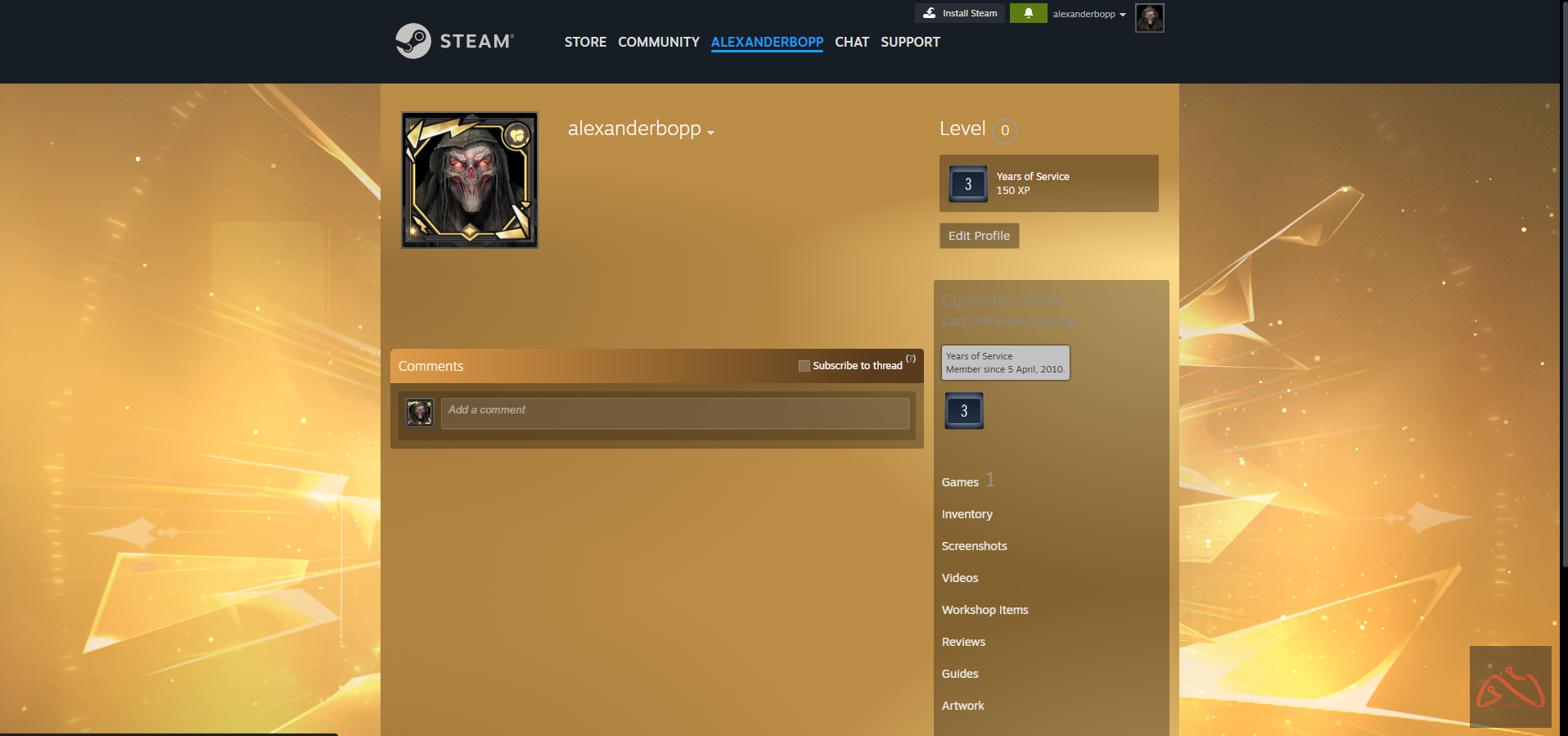 اکانت 15 ساله استیم