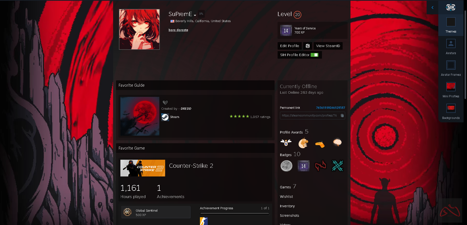 اکانت استیم CS2 NON PRIME با مدال 5 ساله