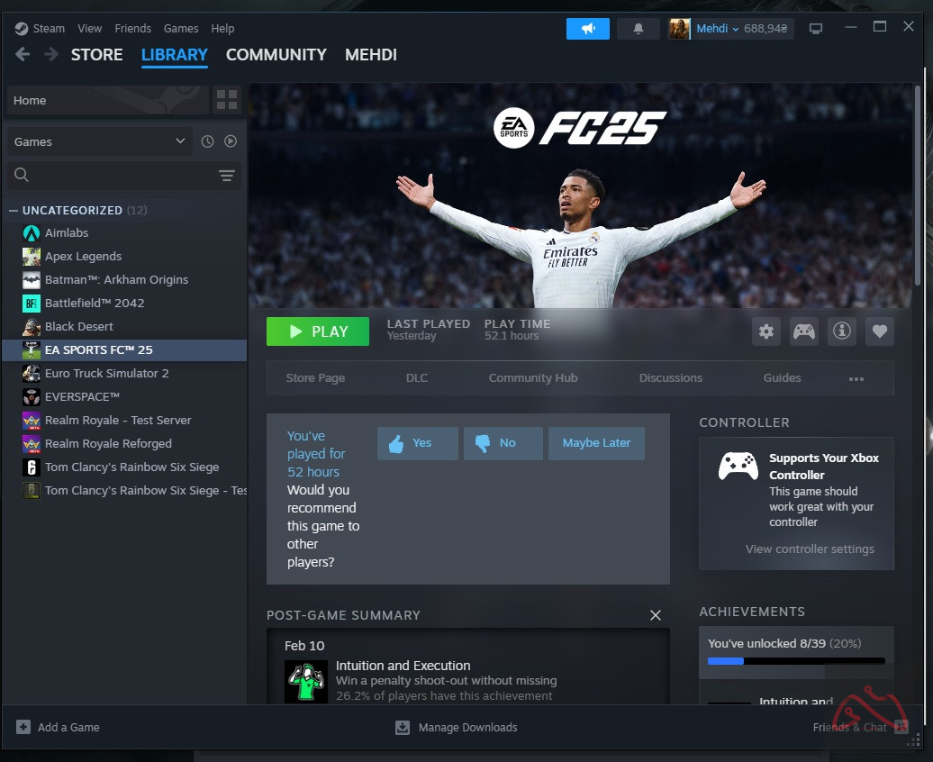 اکانت استیم fc25