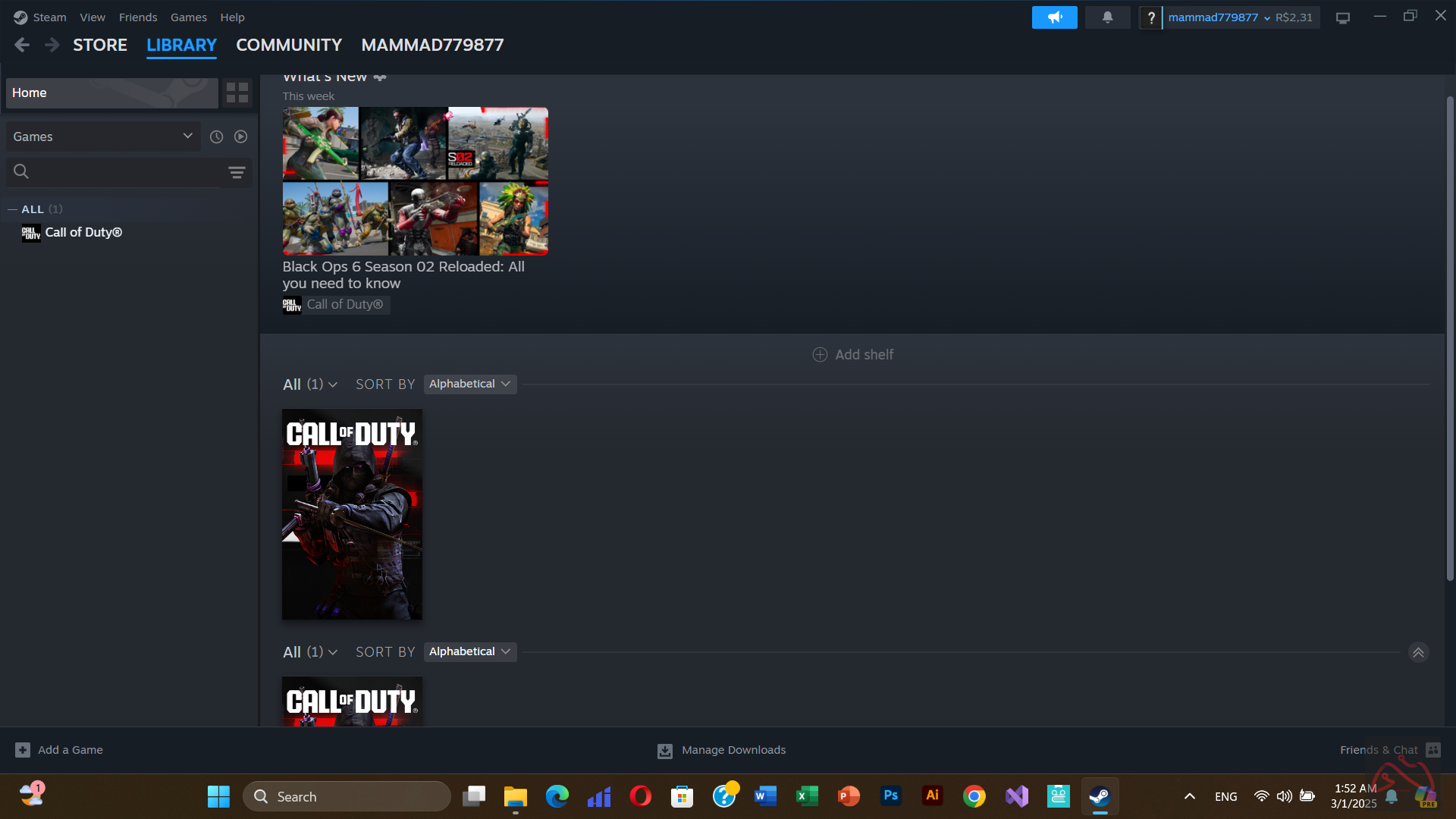 اکانت استیم کالاف بلک ابس 6