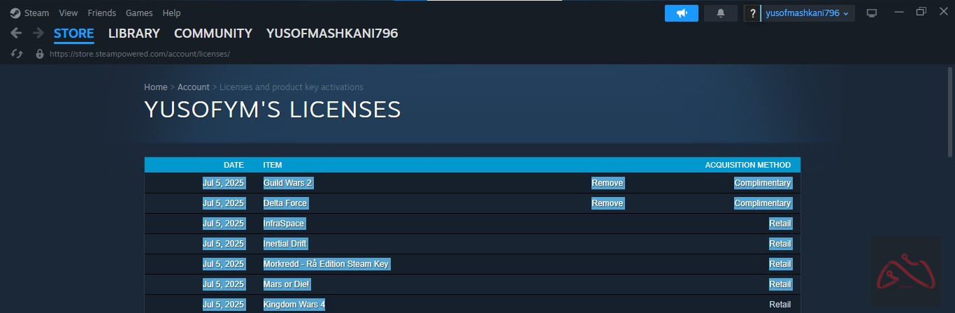 اکانت استیم