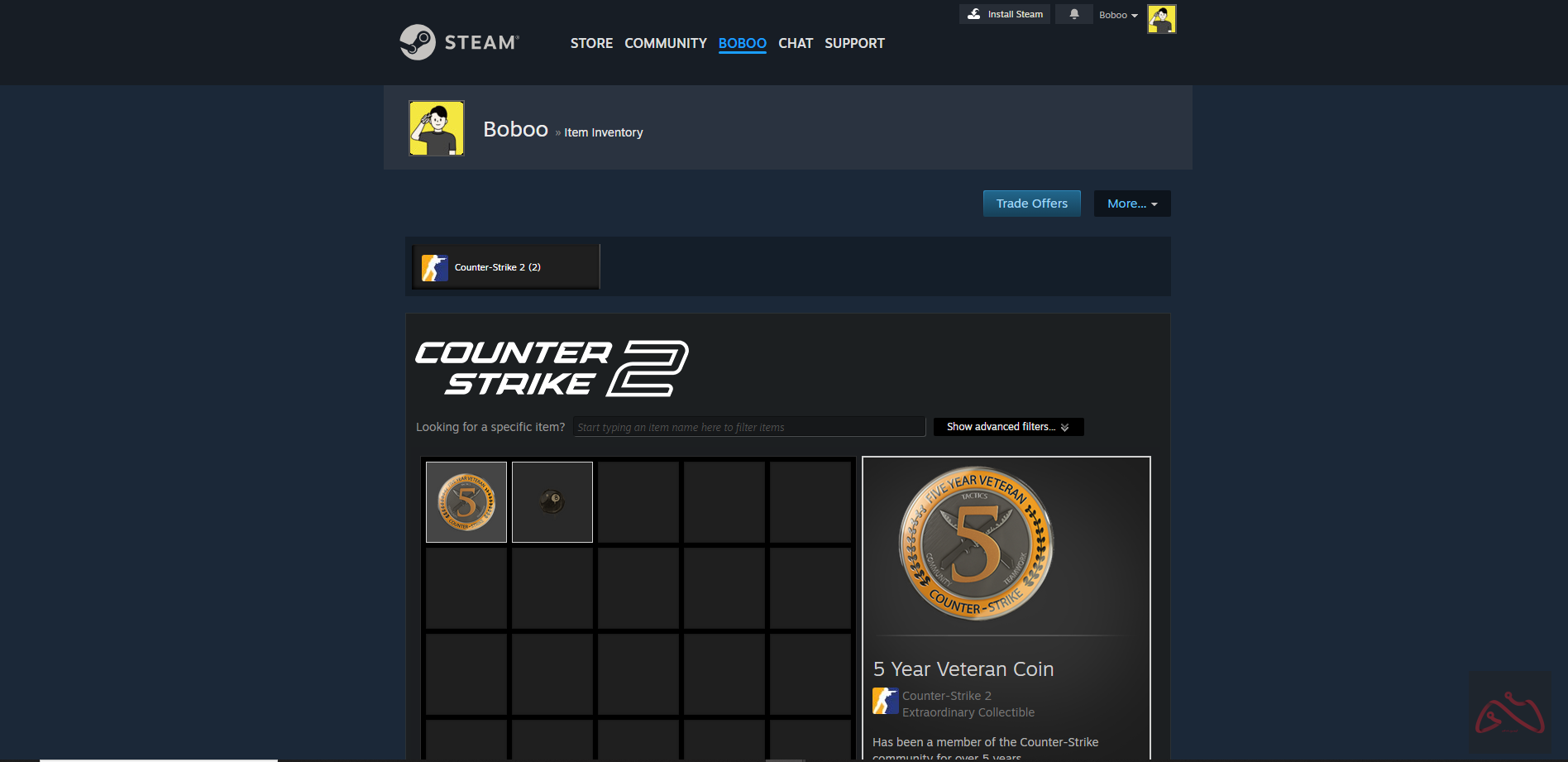 اکانت مناسب پرایم کردن کانتر استرایک 2 همراه کوین 5 سال