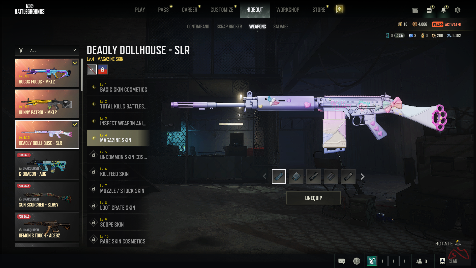 پابجی پلاس دارای 3 گان لول آپی تحت استیم