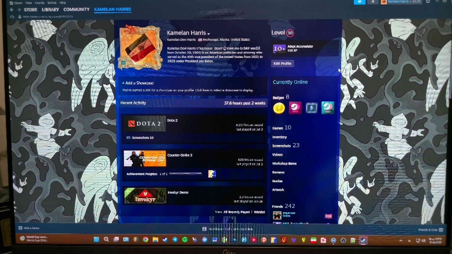 اکانت استیم R6 siege X + Cs2 prime + Dota2