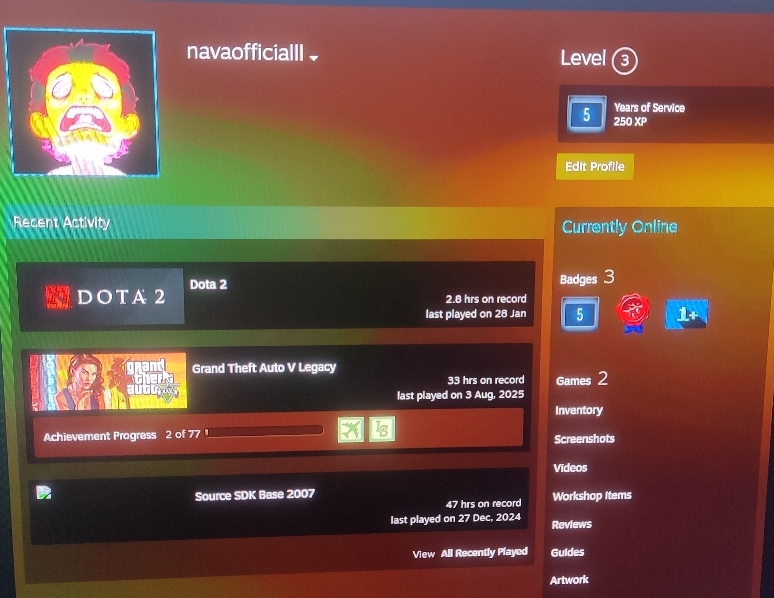 اکانت پنج ساله استیم GTA v